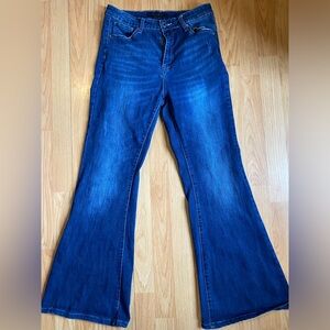 Women's Blue Flared Jeans